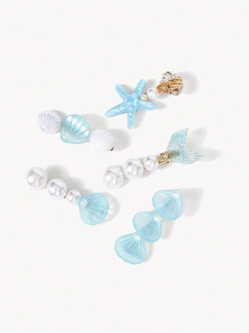 Seashell hair clips S1408